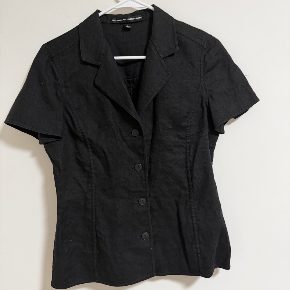 Elegant Black Button-Down Shirt